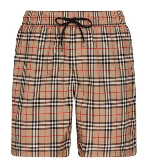 baby burberry swim trunks|burberry check drawcord swim shorts.